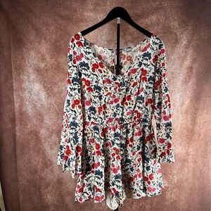 American Eagle Floral Romper Boho L 🌸